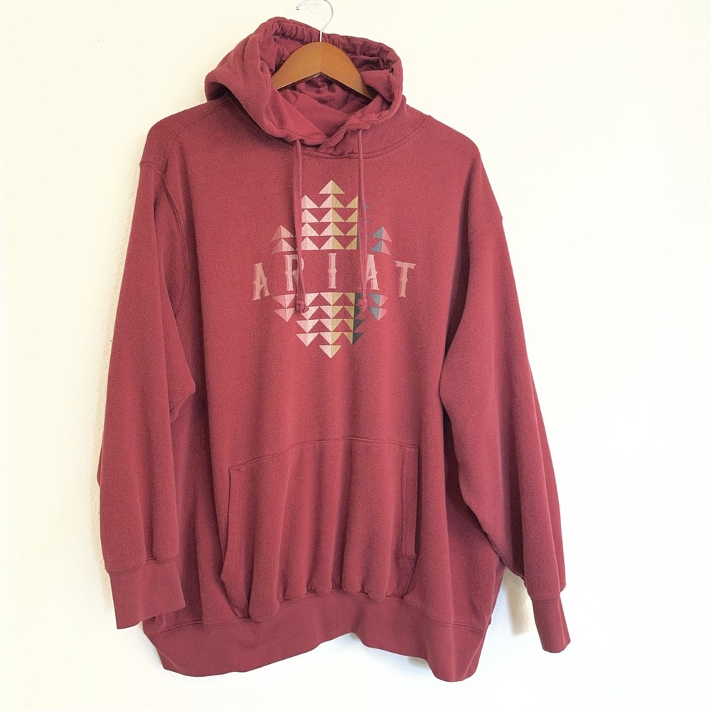 Arial Real  Beartooth Hoodie Womens 3X Red Fleece Sweatshirt Pullover‎ Graphic